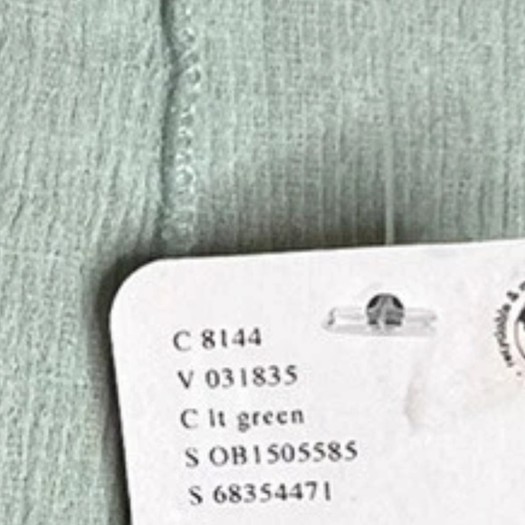 Free People Slim Split Hem Flare Pull-on Cotton Pants Sz Small Mint Green - Picture 7 of 7